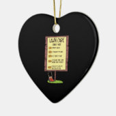 Lawn Mower - Tarief voor starturen Keramisch Ornament (Links)