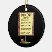 Lawn Mower - Tarief voor starturen Keramisch Ornament (Links)