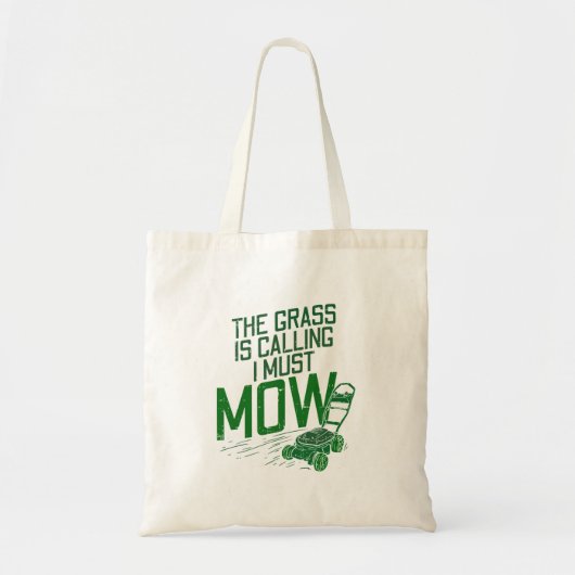 Lawn Mower Tote Bag (Voorkant)