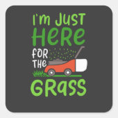 Lawn Mower Vierkante Sticker (Voorkant)