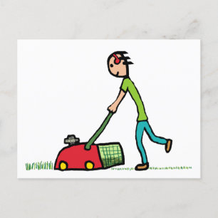 Lawn Mowing Briefkaart