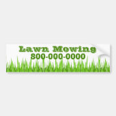 Lawn Mowing Business Bumpersticker (Voorkant)