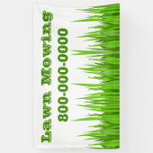 Lawn Mowing Business Spandoek (Verticaal)