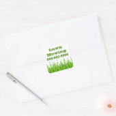 Lawn Mowing Business Vierkante Sticker (Envelop)