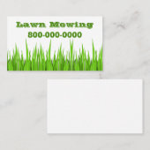 Lawn Mowing Business Visitekaartje (Voorkant / Achterkant)