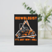 Lawn Mowing Caretaker Humor Briefkaart (Staand voorkant)