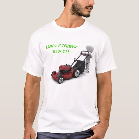 Lawn Mowing Company T-Shirt (Voorkant)
