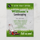 Lawn Mowing Cutting Services, Lawn Care Flyer (Voorkant)