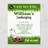 Lawn Mowing Cutting Services, Lawn Care Flyer (Voorkant)