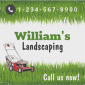 Lawn Mowing Cutting Services, Lawn Care Sticker (Voorkant)