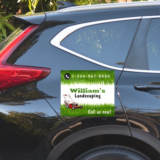 Lawn Mowing Cutting Services, Lawn Care Sticker (Auto Zijkant)