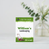 Lawn Mowing Cutting Services, Lawn Care Visitekaartje (Staand voorkant)