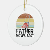 Lawn Mowing - Father Mows Best Keramisch Ornament (Links)