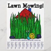 Lawn Mowing! Flyer (Voorkant)