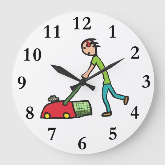 Lawn Mowing Grote Klok (Voorkant)