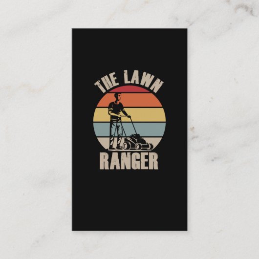 Lawn Mowing Humor Landscaper Funny Janitor Visitekaartje (Voorkant)