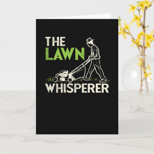 Lawn Mowing Kaart (Gele Bloem)