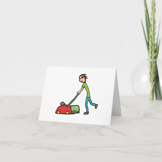 Lawn Mowing Kaart (Voorkant)
