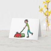 Lawn Mowing Kaart (Gele Bloem)