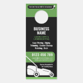 Lawn Mowing & Landscaping Business Marketing Deurhanger (Voorkant)