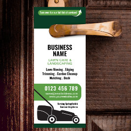 Lawn Mowing & Landscaping Business Marketing Deurhanger