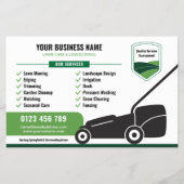 Lawn Mowing & Landscaping Business Marketing Flyer (Voorkant)
