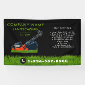 Lawn Mowing Landscaping Garden Lawn Care Black Spandoek (Horizontaal)