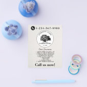 Lawn Mowing Landscaping Garden Lawn Care Tree Flyer (Enkel)