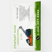 Lawn Mowing Landscaping Garden Lawn Care White Spandoek (Verticaal)