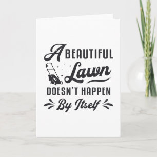 Lawn Mowing Lawn Mower A Beauful Lawn Gardening Kaart