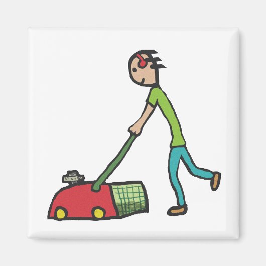 Lawn Mowing Magneet (Voorkant)