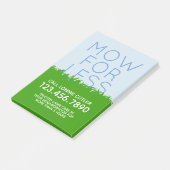 Lawn Mowing Services en Visitekaartjes brochures Post-it® Notes (Schuin)