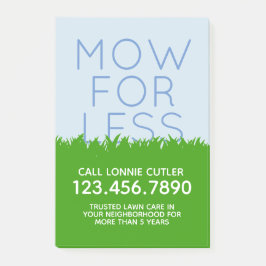 Lawn Mowing Services en Visitekaartjes brochures Post-it® Notes
