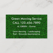Lawn Mowing Services Visitekaartje (Voorkant)