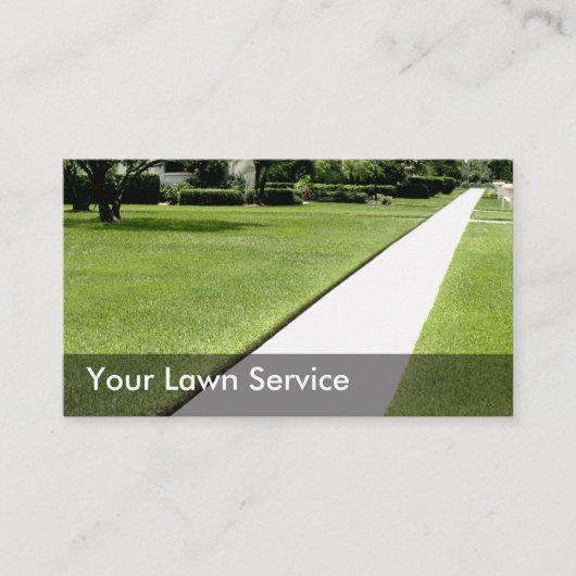 Lawn Mowing Services Visitekaartje (Voorkant)