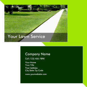 Lawn Mowing Services Visitekaartje
