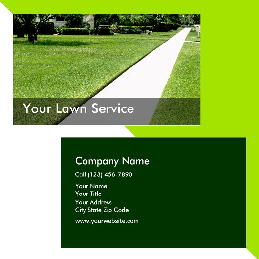 Lawn Mowing Services Visitekaartje