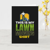 Lawn Mowing Shirt Lawn Mower Garden Kaart (Gele Bloem)