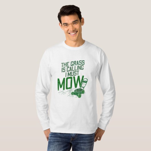 Lawn Mowing T-shirt (Voorkant volledig)