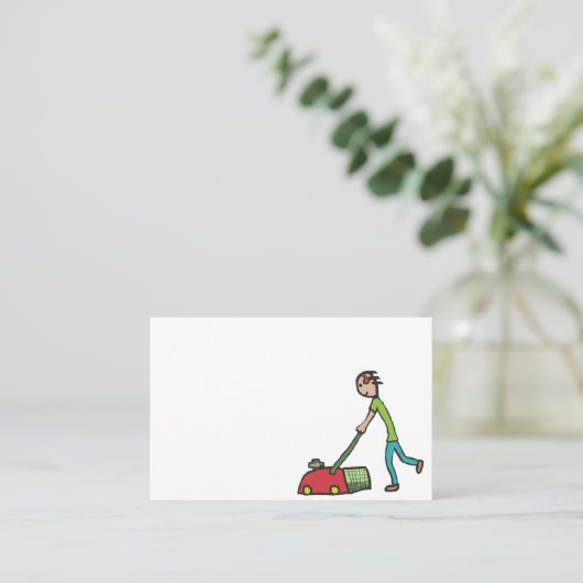 Lawn Mowing Visitekaartje (Staand voorkant)