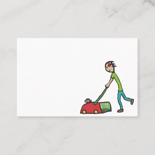 Lawn Mowing Visitekaartje (Voorkant)