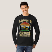 Lawn & Order Special Mowing Unit Dad Jokes T-shirt (Voorkant volledig)