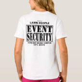 Lawn People Event Security (light) T-shirt (Achterkant)
