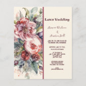 LAWN Pink en Burgundy  Peonies Wedding (Voorkant)