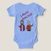 “Lawn Racing Baby Bodysuit – Classic Logo Edition” (Design achterkant)