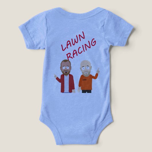 “Lawn Racing Baby Bodysuit – Classic Logo Edition” (Design achterkant)