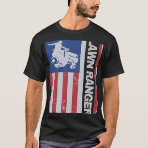 Lawn Ranger grasmaaier American Flag Gardener USA  T-shirt