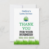 Lawn Service Bedankkaart (Voorkant)