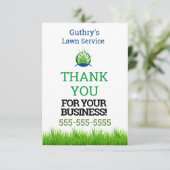 Lawn Service Bedankkaart (Staand voorkant)