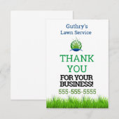 Lawn Service Bedankkaart (Voorkant / Achterkant)